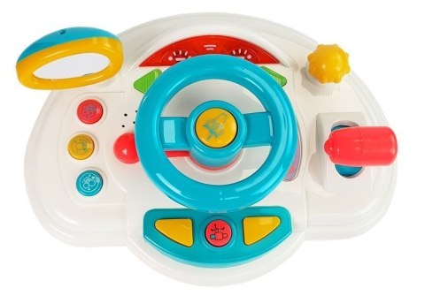 LEAN Toys Interaktywna Kierownica Dla Dzieci Klakson Dźwięk Światło LEAN Toys Interaktywna Kierownica Dla Dzieci Klakson Dźwięk Światło