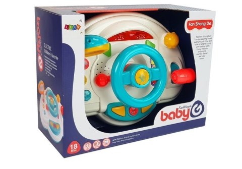 LEAN Toys Interaktywna Kierownica Dla Dzieci Klakson Dźwięk Światło LEAN Toys Interaktywna Kierownica Dla Dzieci Klakson Dźwięk Światło
