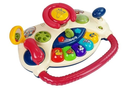 LEAN Toys Interaktywna Kierownica dla dzieci Pianinko Odgłosy Zwierząt Telefon LEAN Toys Interaktywna Kierownica dla dzieci Pianinko Odgłosy Zwierząt Telefon
