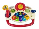 LEAN Toys Interaktywny Chodzik Tablica Kierownica 3 w 1 Dźwięk Melodie Telefon Zwierzątka Dla Niemowląt