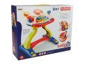LEAN Toys Interaktywny Chodzik Tablica Kierownica 3 w 1 Dźwięk Melodie Telefon Zwierzątka Dla Niemowląt