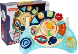 LEAN Toys Interaktywny Panel Zabawka dla Niemowląt Muzyka Odgłosy Zwierząt Niebieska