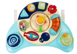 LEAN Toys Interaktywny Panel Zabawka dla Niemowląt Muzyka Odgłosy Zwierząt Niebieska