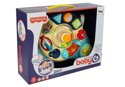 LEAN Toys Interaktywny Panel Zabawka dla Niemowląt Muzyka Odgłosy Zwierząt Niebieska LEAN Toys Interaktywny Panel Zabawka dla Niemowląt Muzyka Odgłosy Zwierząt Niebieska