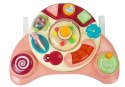 LEAN Toys Interaktywny Panel Zabawka dla Niemowląt Muzyka Odgłosy Zwierząt Różowa