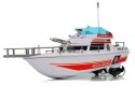 LEAN Toys Łódź Jacht Ratunkowy Zdalnie Sterowana Pilot Ster 27 Mhz 44 cm Zasięg 40 m