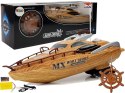 LEAN Toys Łódź Motorówka R/C 27Mh Zdalnie Sterowana Ster Pilot Zasięg 40 m