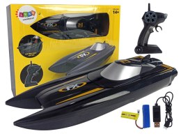 LEAN Toys Łódź Motorówka Zdalnie Sterowana 1:47 Wyścigi 2,4G Zasięg 50 m