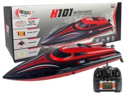 LEAN Toys Łódź Motorówka Zdalnie Sterowana H101 Czerwona 1:48 2.4G 35 km/h
