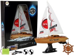 LEAN Toys Łódź Żaglówka Zdalnie Sterowana 50 cm Wysokości Pilot Ster 27 Mhz 15 km/h
