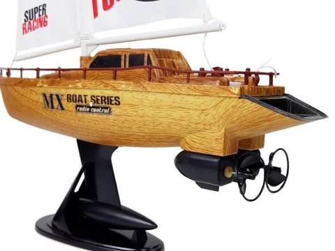 LEAN Toys Łódź Żaglówka Zdalnie Sterowana 50 cm Wysokości Pilot Ster 27 Mhz 15 km/h LEAN Toys Łódź Żaglówka Zdalnie Sterowana 50 cm Wysokości Pilot Ster 27 Mhz 15 km/h