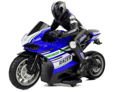LEAN Toys Motor Sportowy Ścigacz Zdalnie Sterowany 2.4G Zasięg 35 m Niebieski LEAN Toys Motor Sportowy Ścigacz Zdalnie Sterowany 2.4G Zasięg 35 m Niebieski