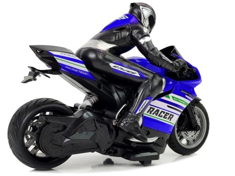 LEAN Toys Motor Sportowy Ścigacz Zdalnie Sterowany 2.4G Zasięg 35 m Niebieski LEAN Toys Motor Sportowy Ścigacz Zdalnie Sterowany 2.4G Zasięg 35 m Niebieski