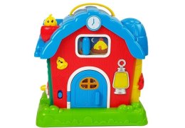 LEAN Toys Muzyczna Stodoła Zwierzęta Gospodarstwo Dźwięki Muzyka Czerwona