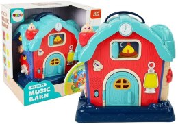 LEAN Toys Muzyczna Stodoła Zwierzęta Gospodarstwo Dźwięki Muzyka Różowa