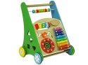 LEAN Toys Pchacz Drewniany Sorter Kolorowy Figury Geometryczne Cymbałki Koraliki