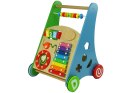 LEAN Toys Pchacz Drewniany Sorter Kolorowy Figury Geometryczne Cymbałki Koraliki