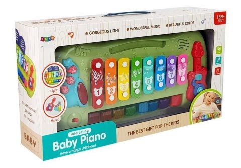 LEAN Toys Pianinko Cymbałki Dla Niemowląt Podświetlane Klawisze Muzyka LEAN Toys Pianinko Cymbałki Dla Niemowląt Podświetlane Klawisze Muzyka