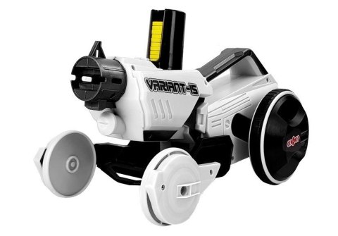 LEAN Toys Pistolet Wyrzutnia Autko 2 w 1 Zdalnie Sterowany Piankowe Krążki Biały 2,4 G LEAN Toys Pistolet Wyrzutnia Autko 2 w 1 Zdalnie Sterowany Piankowe Krążki Biały 2,4 G