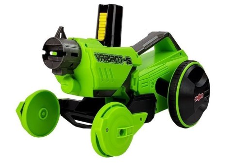 LEAN Toys Pistolet Wyrzutnia Autko 2 w 1 Zdalnie Sterowany Piankowe Krążki Zielony LEAN Toys Pistolet Wyrzutnia Autko 2 w 1 Zdalnie Sterowany Piankowe Krążki Zielony