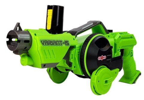 LEAN Toys Pistolet Wyrzutnia Autko 2 w 1 Zdalnie Sterowany Piankowe Krążki Zielony LEAN Toys Pistolet Wyrzutnia Autko 2 w 1 Zdalnie Sterowany Piankowe Krążki Zielony