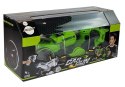LEAN Toys Pistolet Wyrzutnia Autko 2 w 1 Zdalnie Sterowany Piankowe Krążki Zielony