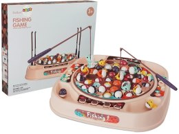 LEAN Toys Zestaw Do Łowienia Rybek Gra Zręcznościowa Różowa