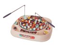 LEAN Toys Zestaw Do Łowienia Rybek Gra Zręcznościowa Różowa