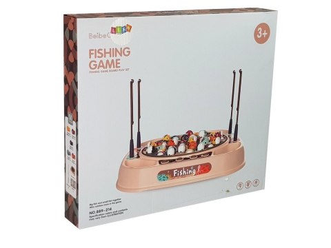 LEAN Toys Zestaw Do Łowienia Rybek Gra Zręcznościowa Różowa LEAN Toys Zestaw Do Łowienia Rybek Gra Zręcznościowa Różowa