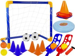 LEAN Toys Zestaw Gier Sportowych Zręcznościowe Piłka Nożna Bramka Frisbee