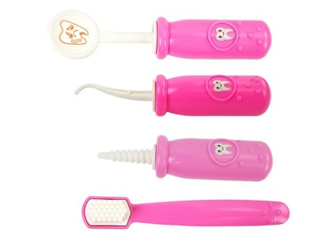 LEAN Toys Zestaw Lekarski Dentysta Stojak Kroplówka Lekarstwa Strzykawka Wiertła Szczoteczka do Zębów LEAN Toys Zestaw Lekarski Dentysta Stojak Kroplówka Lekarstwa Strzykawka Wiertła Szczoteczka do Zębów