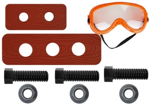 LEAN Toys Zestaw Majsterkowicza Pas Narzędzia Wiertarka Śrubki Kleszcze Młotek LEAN Toys Zestaw Majsterkowicza Pas Narzędzia Wiertarka Śrubki Kleszcze Młotek