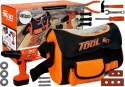 LEAN Toys Zestaw Majsterkowicza W Torbie Na Ramię Narzędzia Wiertarka Na Baterie