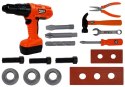LEAN Toys Zestaw Majsterkowicza W Torbie Na Ramię Narzędzia Wiertarka Na Baterie