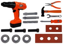 LEAN Toys Zestaw Majsterkowicza W Torbie Na Ramię Narzędzia Wiertarka Na Baterie