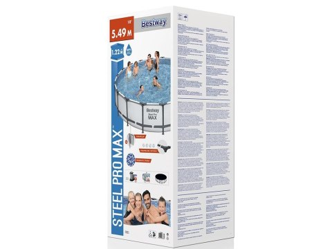 Bestway Basen Ogrodowy Stelażowy 549 x 122 cm Bestway 56462 Bestway Basen Ogrodowy Stelażowy 549 x 122 cm Bestway 56462