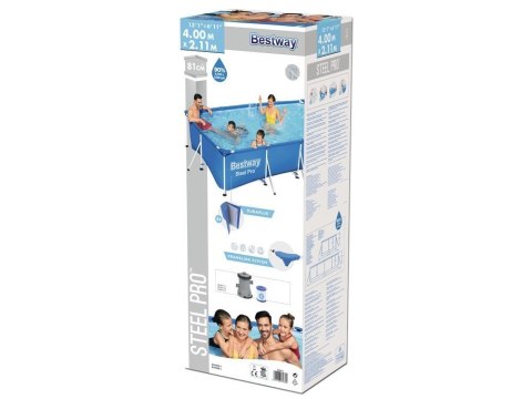 Bestway Basen Stelażowy 400 x 211 x 81 cm Bestway 56424 Bestway Basen Stelażowy 400 x 211 x 81 cm Bestway 56424