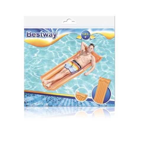 Bestway Dmuchany Materac Do Pływania Pomarańczowy 183 x 76 cm Bestway 44013 Bestway Dmuchany Materac Do Pływania Pomarańczowy 183 x 76 cm Bestway 44013
