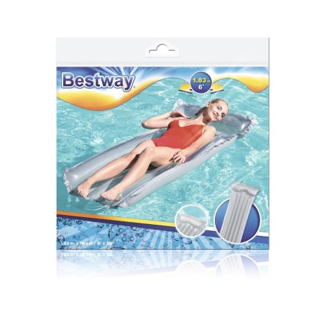 Bestway Dmuchany Materac Do Pływania Szary 183 x 76 cm Bestway 44013 Bestway Dmuchany Materac Do Pływania Szary 183 x 76 cm Bestway 44013