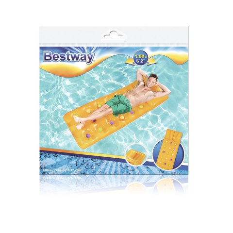 Bestway Dmuchany Materac Do Pływania Żółty 188 x 71 cm Bestway 43014 Bestway Dmuchany Materac Do Pływania Żółty 188 x 71 cm Bestway 43014