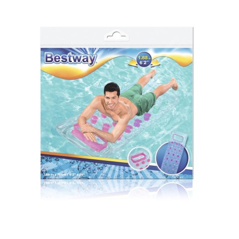 Bestway Dmuchany Materac Przezroczysty 188 x 71 cm Bestway 43040 Bestway Dmuchany Materac Przezroczysty 188 x 71 cm Bestway 43040