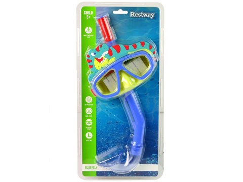 Bestway Maska Do Nurkowania Z Rurką Zwierzątka Niebieska Bestway 24059 Bestway Maska Do Nurkowania Z Rurką Zwierzątka Niebieska Bestway 24059
