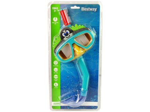 Bestway Maska Do Nurkowania Z Rurką Zwierzątka Zielona Bestway 24059 Bestway Maska Do Nurkowania Z Rurką Zwierzątka Zielona Bestway 24059