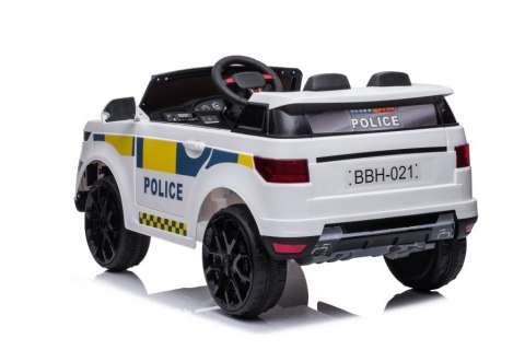 LEAN CARS Auto Na Akumulator BBH-021 Policyjne Białe LEAN CARS Auto Na Akumulator BBH-021 Policyjne Białe