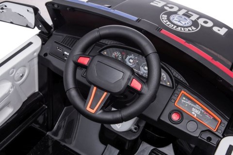 LEAN CARS Auto Na Akumulator BBH-021 Policyjne Białe LEAN CARS Auto Na Akumulator BBH-021 Policyjne Białe