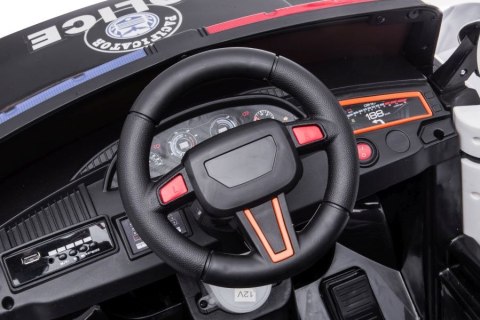 LEAN CARS Auto Na Akumulator BBH-021 Policyjne Białe LEAN CARS Auto Na Akumulator BBH-021 Policyjne Białe