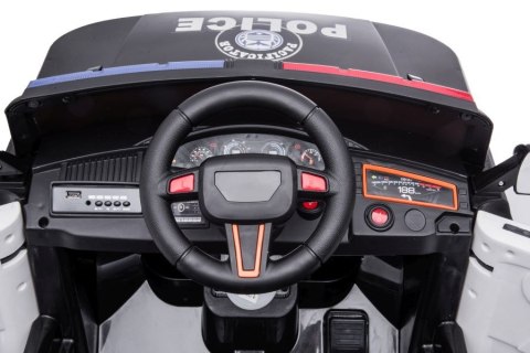LEAN CARS Auto Na Akumulator BBH-021 Policyjne Białe LEAN CARS Auto Na Akumulator BBH-021 Policyjne Białe