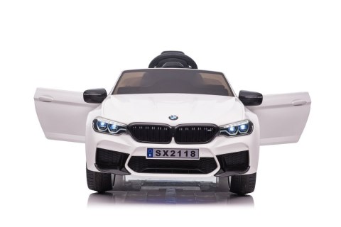 LEAN CARS Auto Na Akumulator BMW M5 DRIFT Białe LEAN CARS Auto Na Akumulator BMW M5 DRIFT Białe