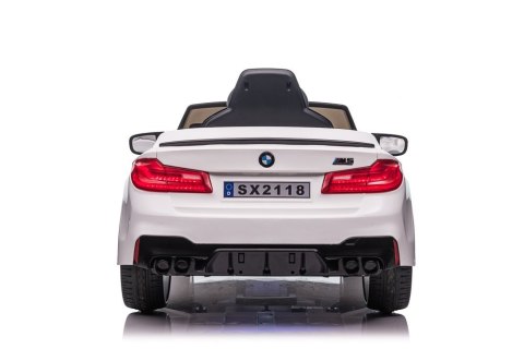 LEAN CARS Auto Na Akumulator BMW M5 DRIFT Białe LEAN CARS Auto Na Akumulator BMW M5 DRIFT Białe