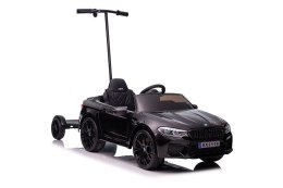 LEAN CARS Auto Na Akumulator BMW M5 Z Platformą Dla Rodzica Czarne Lakierowane